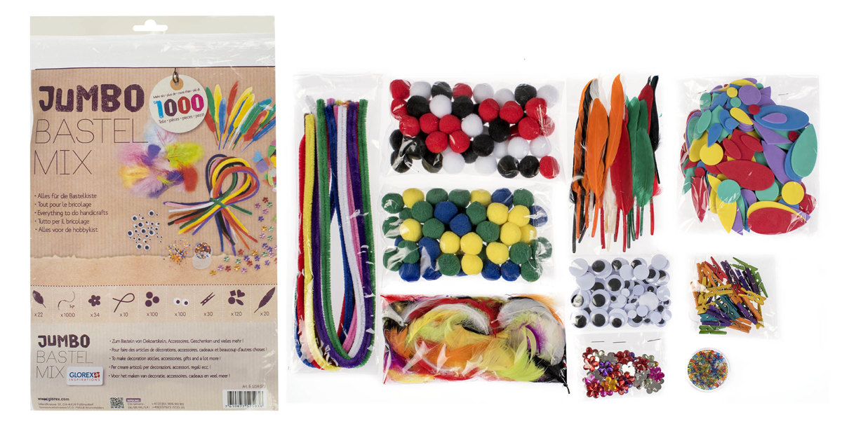 Jumbo bricolage mix ca.1000pcs